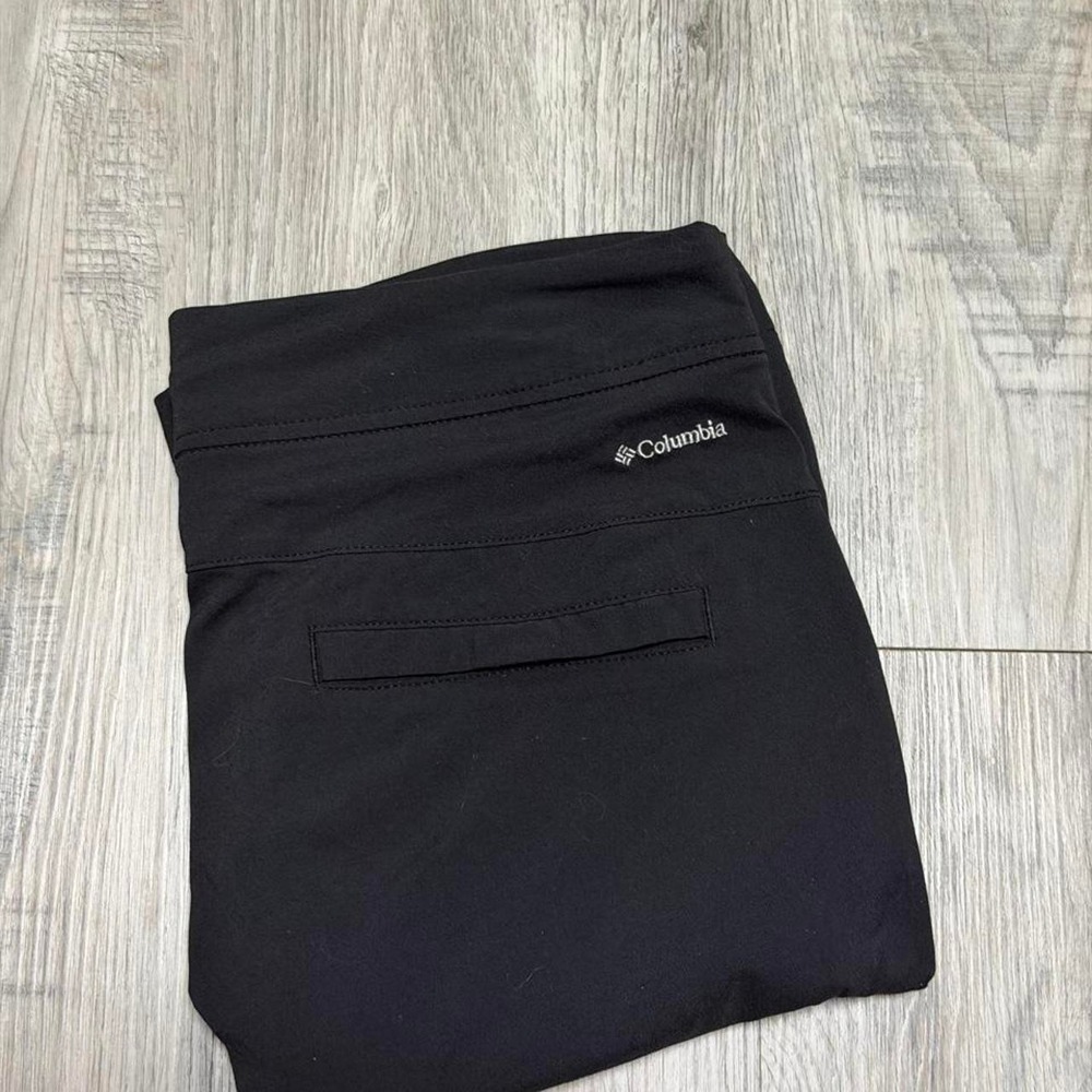 Columbia Sportswear Mens Black Outdoor Hiking Shorts Size 10 Drawstring Waist